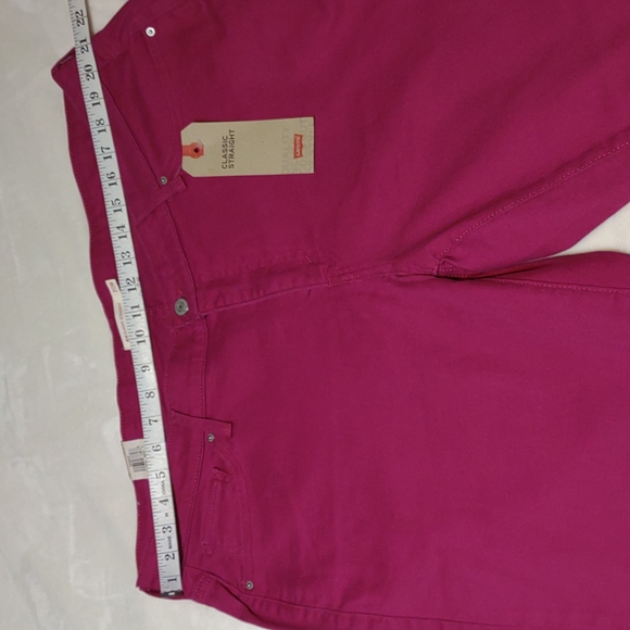 Levi's 414 Classic Straight Raspberry NWT Jeans - Picture 8 of 12